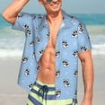 thumbnail image 5 of Lsque French Bulldog Puppy pattern Hawaiian Shirt for Men, Unisex Summer Beach Casual Short Sleeve Button Down Shirts-X-Large, 5 of 9