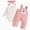 Pink, variant on TOWED22 Baby Girl Fall Winter Clothes 3 Pieces Sets Long Sleeve Round Neck Floral Jumpsuit Romper Print Pants Headband Outfits Set(Pink,3-6 M)