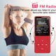 thumbnail image 5 of Reproductor de MP3 Matsuzay recargable Rojo, 5 of 6