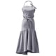 thumbnail image 1 of Delantal con lazo en mezcla de lino y algodón para mujer (gris, ajustable), 1 of 5