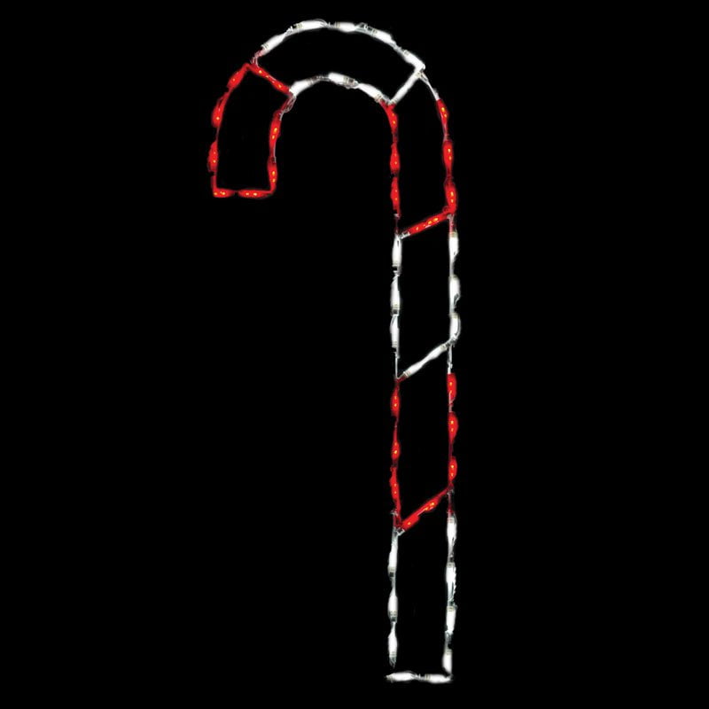 48 in. Outdoor LED Candy Cane Display 50 Bulbs