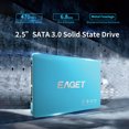 thumbnail image 2 of EAGET EAGET E300 Series 480GB 2.5-inch SATA III SSD - High-Speed Read/Write, Blue, Compact Design for PCs & Laptops, 2 of 6