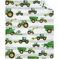 thumbnail image 4 of Tractor Farm Flannel Lightweight Blankets Quilt Plush Fleece Soft Bedding Throw Blanket for Couch and Bed 60"x50" for Teens, 4 of 6