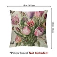 thumbnail image 4 of nygtbtfer Spring Decorations Pink Tulip Spring Pillow Covers Set of 2 Throw Pillow Case Market Farmhouse Cushion Cover for Home Sofa Couch White, 4 of 7
