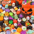 thumbnail image 1 of Mochi Squishy Toys UMIKU de Halloween con cubo de calabaza, 50 unidades, 1 of 8