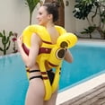 thumbnail image 1 of Chaleco de natación inflable para niños, flotador de piscina ajustable para pesca, surf, kayak Amarillo, 1 of 8