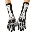 thumbnail image 3 of Skeleton Gloves For Women Men Adults Fingerless Goth Gloves Halloween Gloves Fun Party Halloween Accessories a Great Halloween Gifts, 3 of 6