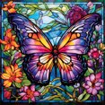 thumbnail image 1 of 5D DIY Taladro Jardín Mariposa Vidrieras 30x30cm, 1 of 9