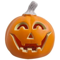 Coollooc Mini Jack O Lantern - 5 Inch Halloween Lighted Pumpkin Lantern for Front Porch, Halloween Party, Front Door, Table Centerpiece, Fireplace Decorations