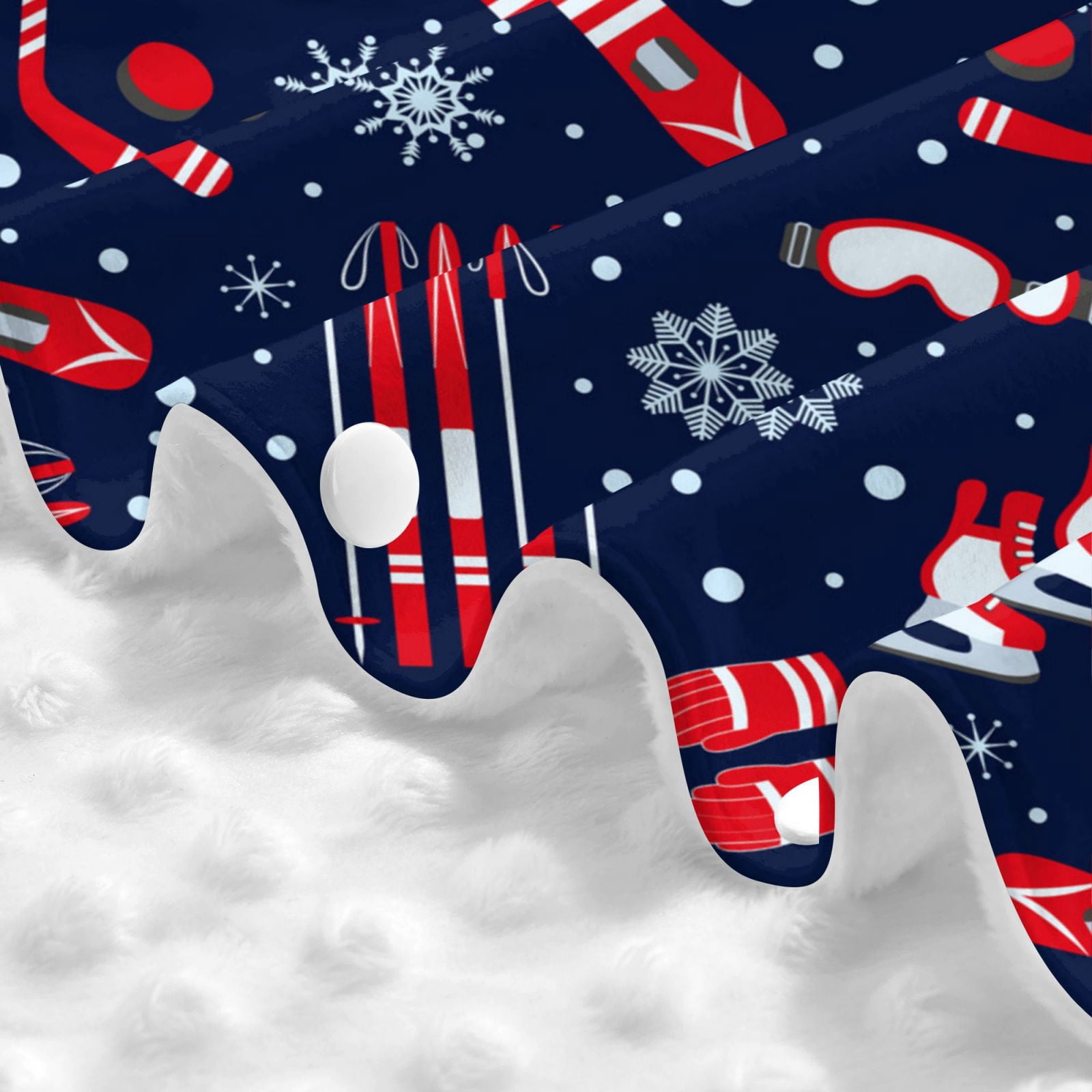 Car Seat Cover Baby - Winter Skiing Snowflakes Breathable Infant Car Seat Cover for Baby Carseat, Lightweight Comfort Baby Essentials Must Haves Newborn Stuff for Girl Boy