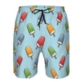 thumbnail image 3 of Logiee Modern Ice Cream Print Mens Swim Trunks Quick Dry Board Shorts,Breathable Hawaii Beach Shorts Swimwear Bathing Suits-Medium, 3 of 6