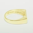 thumbnail image 4 of LBG British Made 18k Yellow Gold Natural Sapphire Mens Band Ring - 25 size options - Size 8.5, 4 of 6