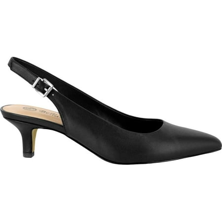 bella vita women's scarlett slingback size 9 black leather