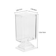 thumbnail image 2 of HAOANMakeup Remover Cotton Container Nail Wipe Dispenser Swab Pad Transparent, 2 of 8