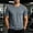 Dark Gray, variant on Sports Shirts for Men Thin Lightweight Summer Slim Stretch Ice Silk Breathable Short Sleeve Tees Loose Crew Neck Casual Running Workout Solid Color Tops