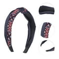 thumbnail image 3 of Unique Bargains 1 Pc Exquisite Headbands for Women Navy Blue, 3 of 6