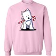 thumbnail image 2 of Inktastic Candycane Cutie Westie Adult Sweatshirt, 2 of 4