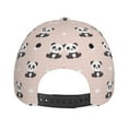 thumbnail image 4 of Picia Cute Panda pattern Trucker Low Profile Hat Men Women Baseball Cap Dad Hat Adjustable Unconstructed Plain Cap, 4 of 9