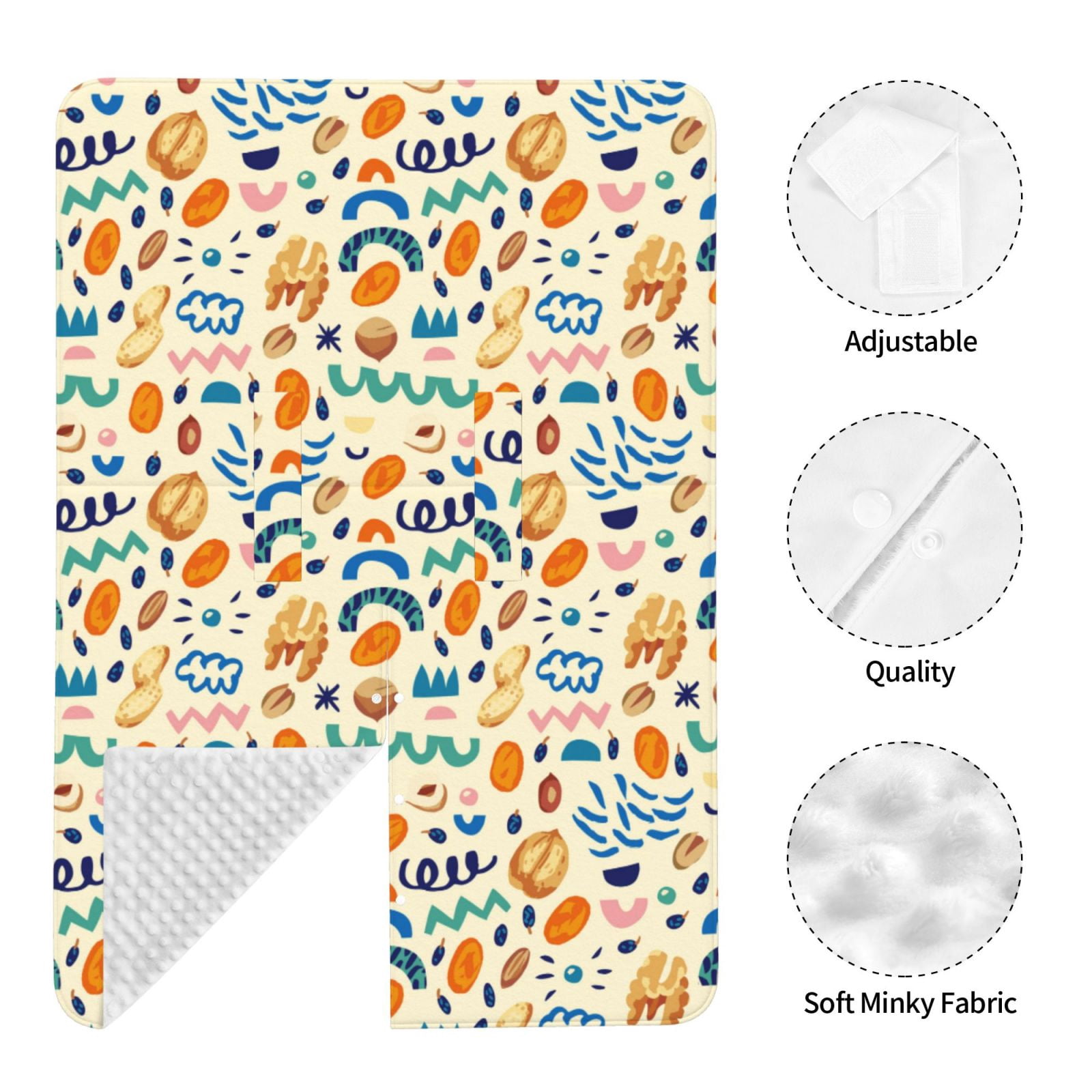 Naloa Peanuts 8 Baby Car Seat Cover, Breathable Baby Carrier Cover, Multiuse Baby Carrier Cover & Nursing Breastfeeding Cover