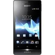 Sony XPERIA miro 4 GB Smartphone, 3.5" LCD480 x 320, Android 4.0 Ice Cream Sandwich, 3G, Black, Pink
