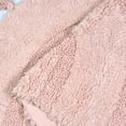 thumbnail image 2 of JOOJA Boho Cotton Handmade Bath Mat Non-slip Area Mat Rug with Tassels for Baby Days, Pink, 20"x32", 2 of 11