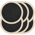 thumbnail image 2 of Green Placemats Set Of 6,Round Placemats,Black Table Mats,Heat Resistant Placemats,Washable Wipeable Easy Clean Heat Resistant Woven Dining Table Mats Decor for Holiday Parties Indoor Outdoor Use, 2 of 6