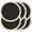 Black, variant on Round Placemats Set of 4, 15 Inch Braided Hand Woven Table Mats, Heat Resistant Non-Slip Wipeable Place Mats for Kitchen Dining Use By Kilougeis