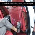 thumbnail image 4 of fashionhome Wearable Kick Mat Stain Resistant Kick Pad Car Back Seat Protector Transparent Rear Seat Organizer 1pc, 4 of 9