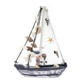 thumbnail image 4 of PAMINGONO Bateau en Bois Bateau à Voile Modèle de Navire Résine Lot de 1, 4 of 6