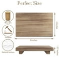 thumbnail image 4 of Soporte de madera con pedestal Zoocatia Farmhouse Bathroom, marrón, 4 of 8
