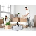 thumbnail image 6 of Unique Bargains Clothes Storage Moving Bags for Closet Organizers Clear 29x13x14.5in, 6 of 7