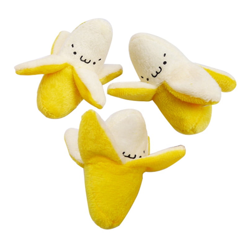1*Cute Soft Banana Stuffed Plush Toy Keychain Keyring Phone Pendant Accessories
