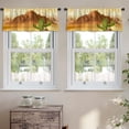 thumbnail image 2 of LALILO Kitchen Curtain Valance Desert Hills Cactus Big Rod Pocket Window Curtain 52"x 18" Set of 2, 2 of 5