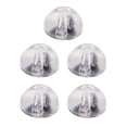 thumbnail image 4 of 10 ganchos para orejas de gel de sílice, plata de ley, oro y oro rosa, pequeños Oro blanco, 4 of 9