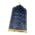 thumbnail image 4 of DOLITY Islamic Muslim Prayer Rug Ramadan Gifts Flannel Decoration Prayer Carpet Mat blue, 4 of 9