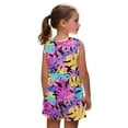 thumbnail image 2 of chaqlin Tropical Color Leaves Girl's 2-Piece Matching Set Sleeveless Round Neck Tank Top and Flare Shorts with Pockets Comfort Summer Outfits Aged 5-14 Years Old, 2 of 7