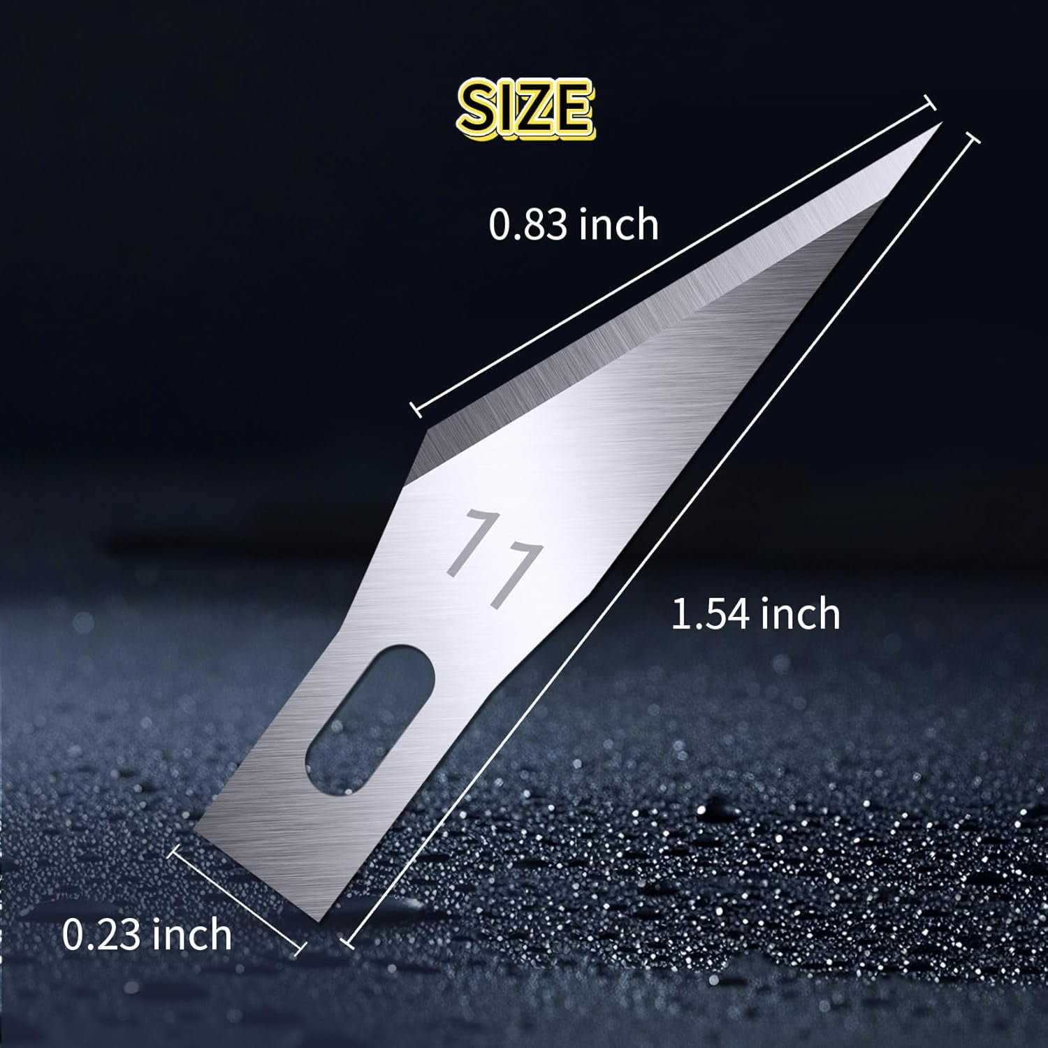 200 PCS Exacto Knife Blades #11, Exacto Knife Replacement Blade, High Carbon Steel #11 Blades Refills with Storage Case, Hobby Knife Blade 11 for Craft, Hobby, Scrapbooking, Stencil, Leather