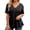Black, variant on Womens Tops Pumpkin Bat Print V Neck Lightweight Work T Shirt Women Short Sleeve Tops Light Pink L