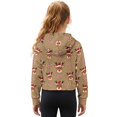 thumbnail image 2 of Xoenoiee Christmas Deer Candy Print Girls Half Zip Hoodies Xmas Oversized Sweatshirts Casual Pullover Long Sleeve Shirts Fall Fashion 2024 Winter Clothes, Size 7-8 Years, 2 of 7