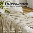 thumbnail image 3 of Regency Heights Cozy Bamboo Cotton Blanket, Lightweight Blanket for Sofa Couch, All Season Breathable Bed Blanket for Hot Sleepers with Diamond Jacquard, King, Khaki, 3 of 13