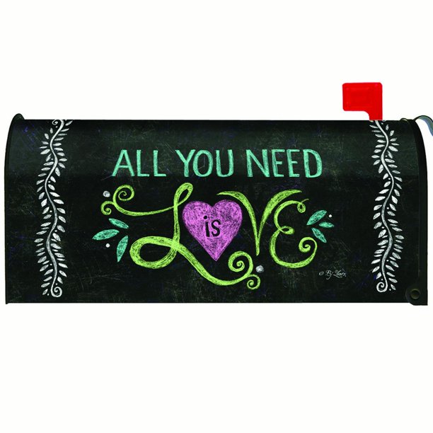 Toland All You Need Is Love Chalkboard Mailbox Cover 310014 Walmart