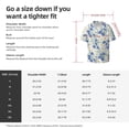 thumbnail image 5 of KLL Daisies Flowers Print Men's Shirt Short Sleeve Button Down Summer Cuba Beach Shirts- Medium, 5 of 5