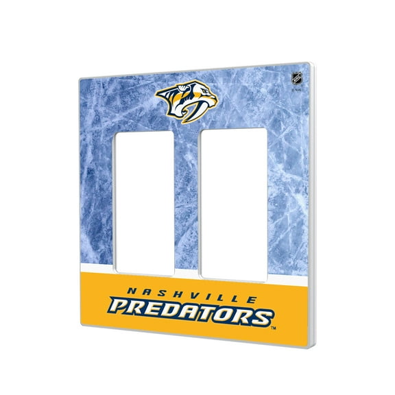 Nashville Predators Wordmark Double Rocker Lightswitch Plate