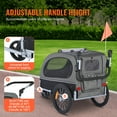 thumbnail image 2 of Vevor TCTCLYSCWZXCSF5IBV0 Dog Bike Trailer - Supports up to 88 lbs, 2-in-1 Pet Stroller Cart Bicycle Carrier - Black & Gray, 2 of 11