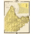 thumbnail image 2 of Shober 12x14 White Modern Wood Framed Museum Art Print Titled - Lee Iowa - Shober 1875, 2 of 4