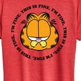 thumbnail image 3 of Garfield - I'm Fine This Is Fine - Women's Short Sleeve Graphic T-Shirt, 3 of 5