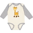 thumbnail image 3 of Inktastic Cute Baby Giraffe Boys or Girls Long Sleeve Baby Bodysuit, 3 of 5