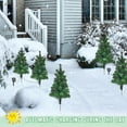 thumbnail image 3 of 2Pack Outdoor Solar Christmas Tree, Waterproof LED Garden Decorative Stake Lights for Pathway Patio Yard Holiday Party New Years, 3 of 9