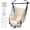 Beige, variant on 51" x 45" Oversized Hanging Rope Hammock Chair with Side Pocket, Large Swing Seat with 2 Cushions, 450 lbs Weight Capacity, Removable Steel Bar, Hanging Hardware Included for Indoor & Outdoor Use