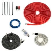Carwires 4-AWG Car Amplifier Wiring Kit (ANL Fuse Holder with 100A Fuse) True Spec, Soft Touch Cable. Great for Car Audio Amp Installations (AIK-PS4000)